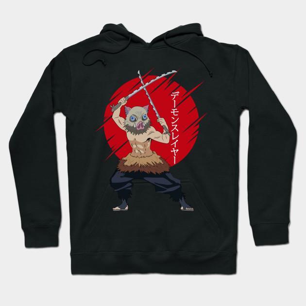 Inosuke Hashibira - Demon Slayer - Kimetsu No Yaiba Pullover Hoodie Sweatshirt V17