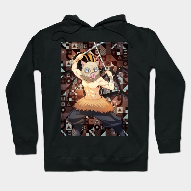 Inosuke Hashibira - Demon Slayer - Kimetsu No Yaiba Pullover Hoodie Sweatshirt V20