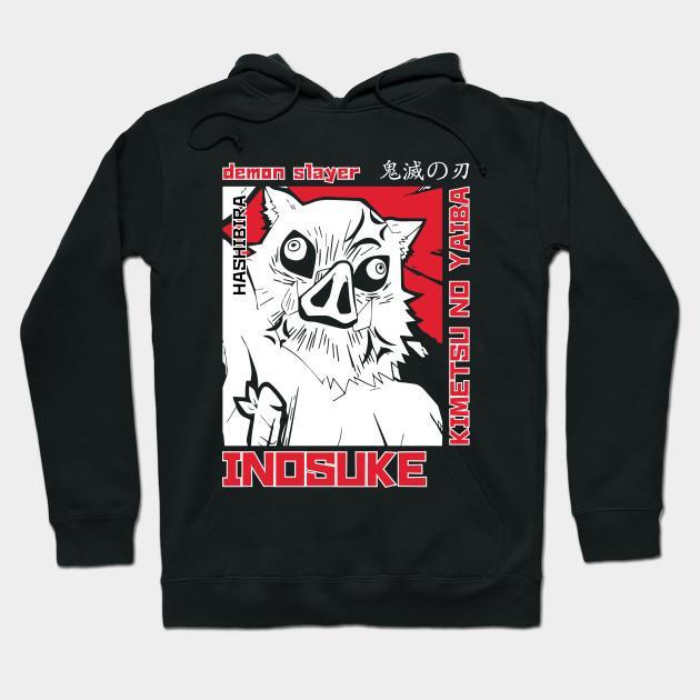 Inosuke Hashibira - Demon Slayer - Kimetsu No Yaiba Pullover Hoodie Sweatshirt V33