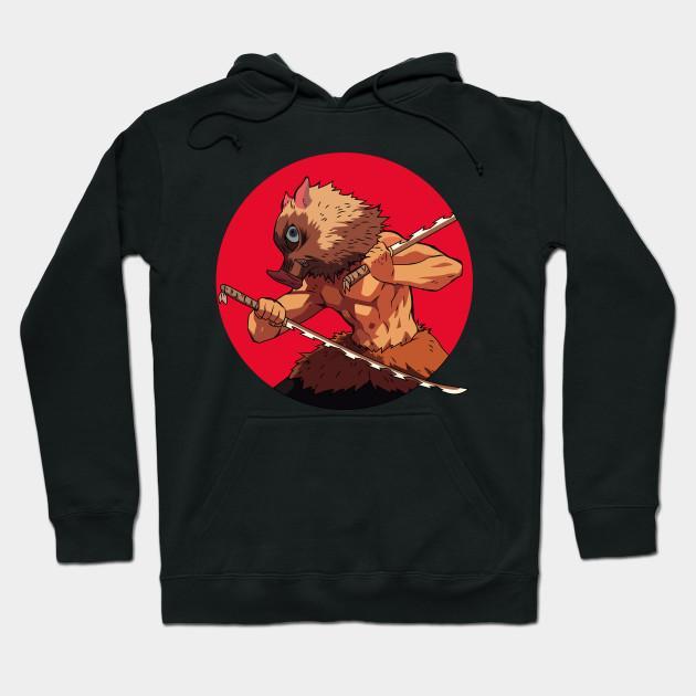 Inosuke Hashibira - Demon Slayer - Kimetsu No Yaiba Pullover Hoodie Sweatshirt V34