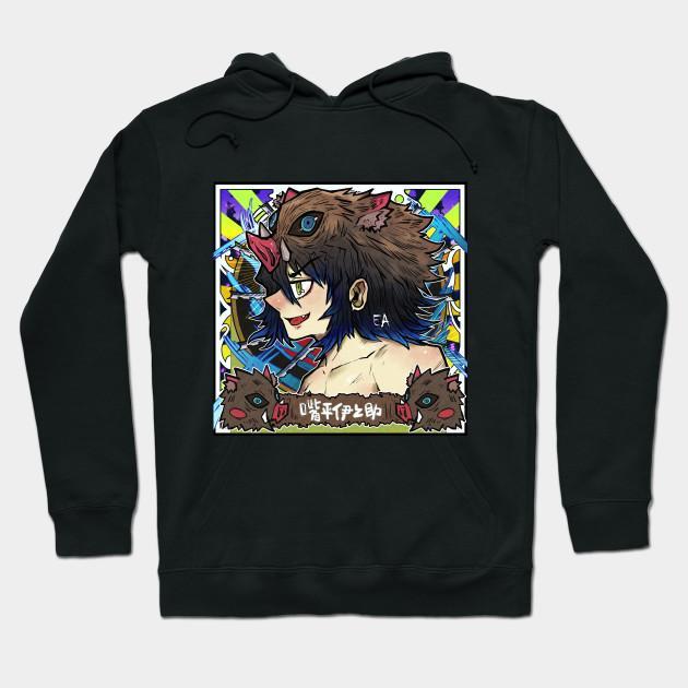 Inosuke Hashibira - Demon Slayer - Kimetsu No Yaiba Pullover Hoodie Sweatshirt V36