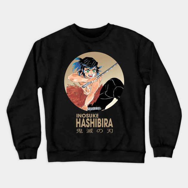 Inosuke Hashibira - Demon Slayer - Kimetsu No Yaiba Pullover Hoodie Sweatshirt V39 - Image 2