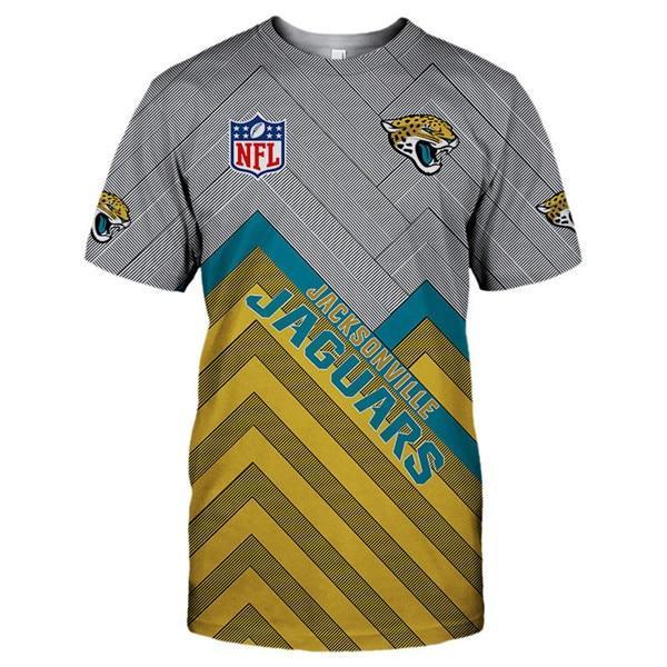 Jacksonville Jaguars Logo In Chest 3D Printed T-Shirt