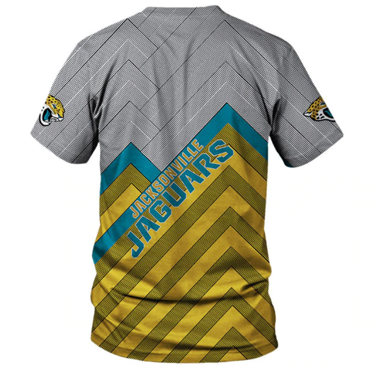 Jacksonville Jaguars Logo In Chest 3D Printed T-Shirt - Image 2