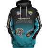 Jacksonville Jaguars Name In Sleeve 3D Pullover Hoodie