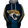 Jacksonville Jaguars Simple 3D Printed Pullover Hoodie