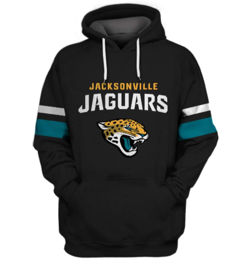Jacksonville Jaguars Simple Logo 3D Printed Pullover Hoodie