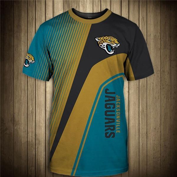 Jacksonville Jaguars Stripe 3D T-Shirt