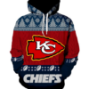 Kansas City Chiefs 3D Pattern Pullover Hoodie
