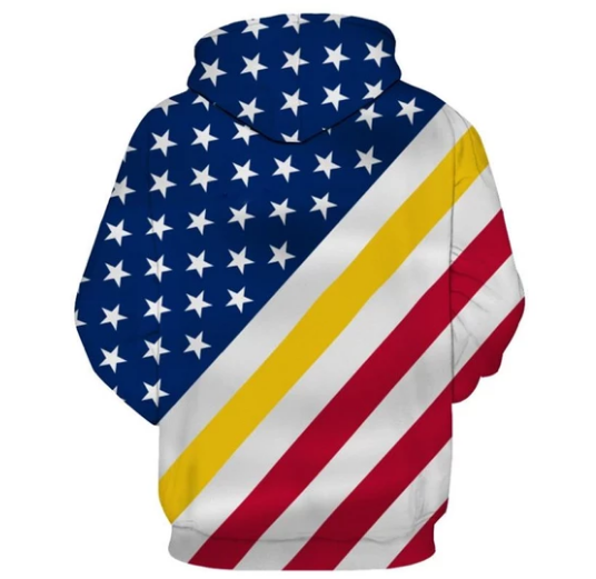 Kansas City Chiefs American Flag 3D Printed Pullover Hoodie - Image 2