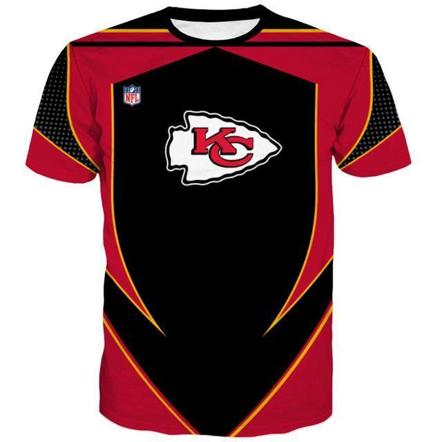 Kansas City Chiefs Logo 3D Printed T-Shirt