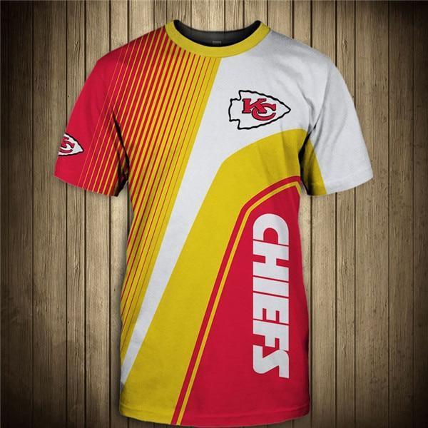 Kansas City Chiefs Stripe 3D T-Shirt