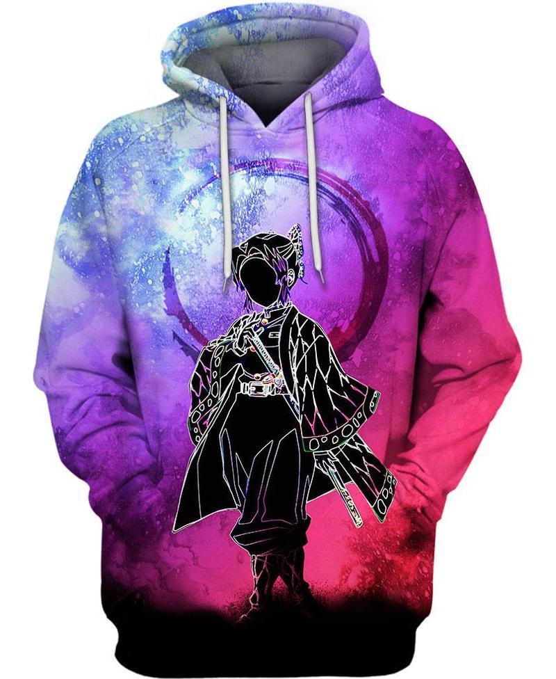 Kochou Shinobu - Demon Slayer - Kimetsu No Yaiba 3D Pullover Hoodie V5