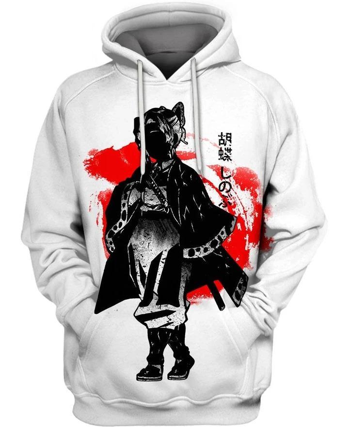 Kochou Shinobu - Demon Slayer - Kimetsu No Yaiba 3D Pullover Hoodie V6