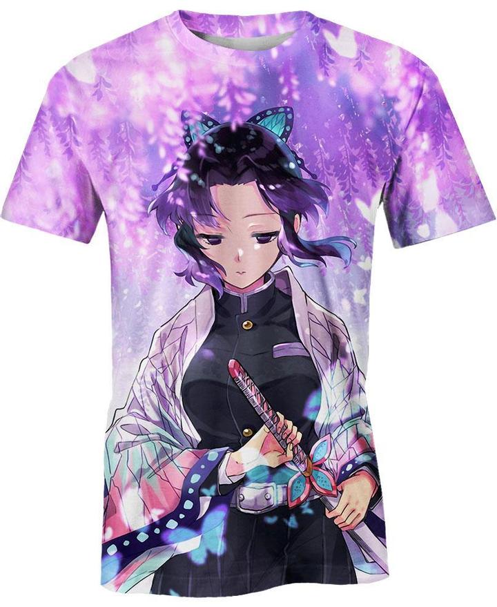 Kochou Shinobu - Demon Slayer - Kimetsu No Yaiba 3D T-Shirt V14