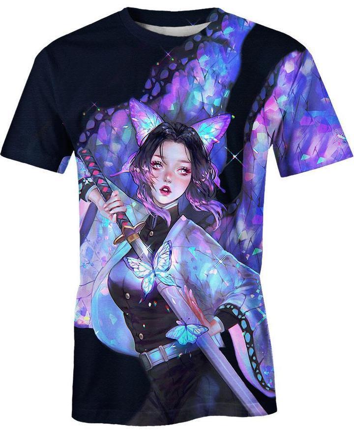 Kochou Shinobu - Demon Slayer - Kimetsu No Yaiba 3D T-Shirt V15