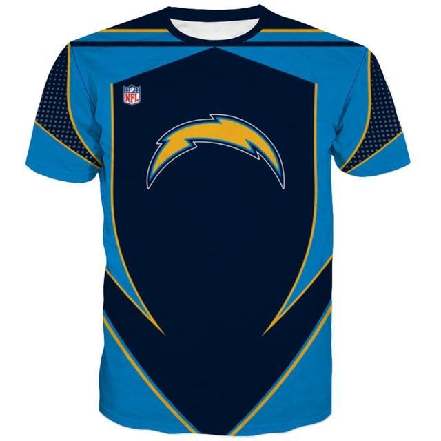 Los Angeles Chargers Logo 3D Printed T-Shirt