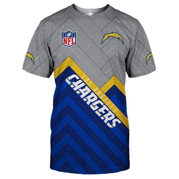 Los Angeles Chargers Logo In Chest 3D Printed T-Shirt