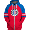 Los Angeles Clippers Logo 3D Printed Zipper Hoodie Jacket