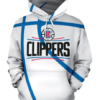 Los Angeles Clippers Simple 3D Printed Pullover Hoodie