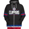 Los Angeles Clippers Symbol 3D Printed Zipper Hoodie Jacket