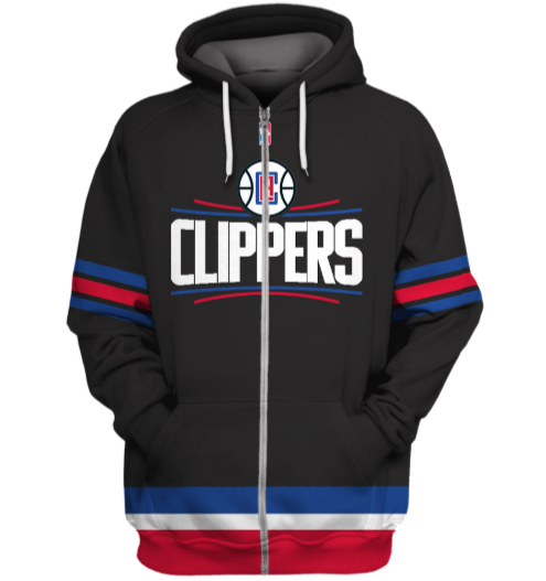 Los Angeles Clippers Symbol 3D Printed Zipper Hoodie Jacket