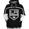 Los Angeles Kings Symbol Black 3D Pullover Hoodie