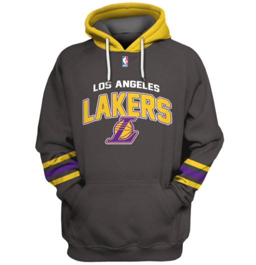 Los Angeles Lakers Logo 3D Printed Pullover Hoodie