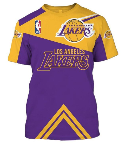 Los Angeles Lakers Logo 3D Printed T-Shirt