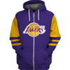 Los Angeles Lakers Symbol 3D Printed Zipper Hoodie Jacket