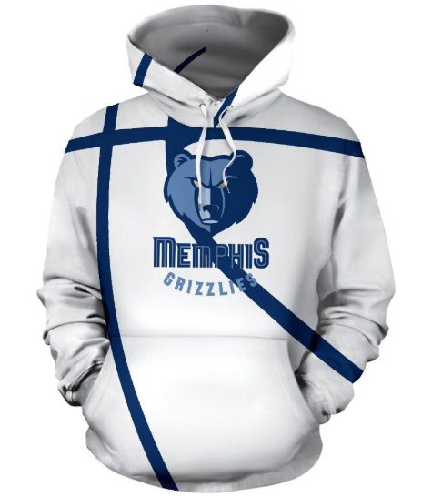 Memphis Grizzlies Simple 3D Printed Pullover Hoodie