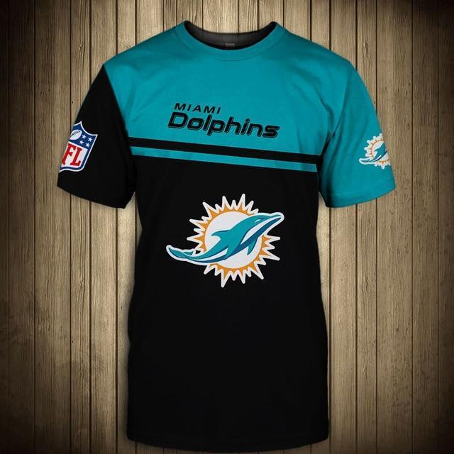 Miami Dolphins Difference Colors In Two Hands 3D T-Shirt