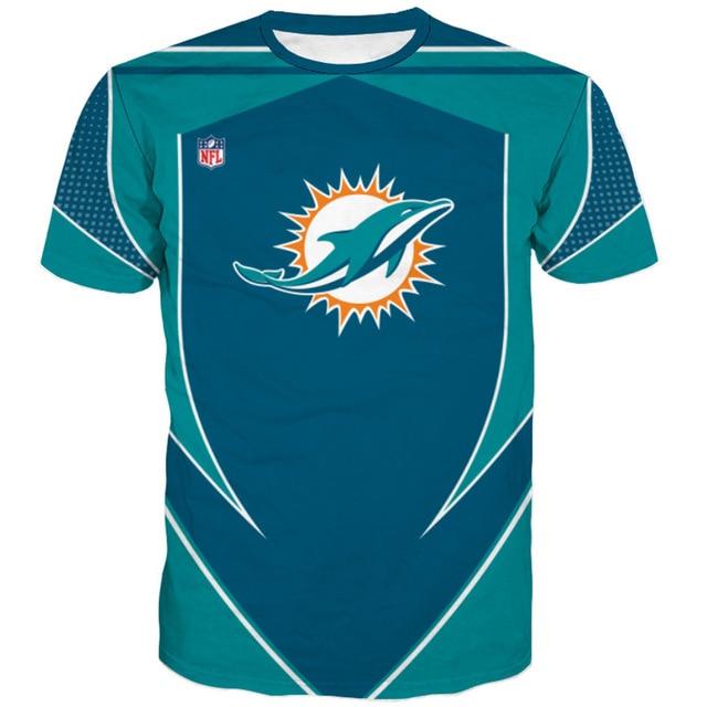 Miami Dolphins Logo 3D Printed T-Shirt
