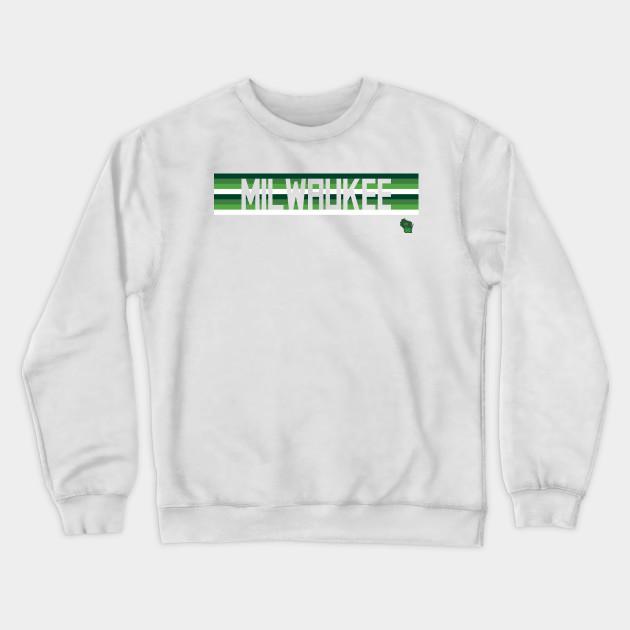 Milwaukee Bucks Pullover Crewneck Sweatshirt V10 - Image 2