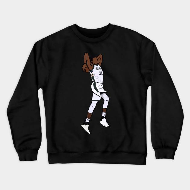 Milwaukee Bucks Pullover Crewneck Sweatshirt V25