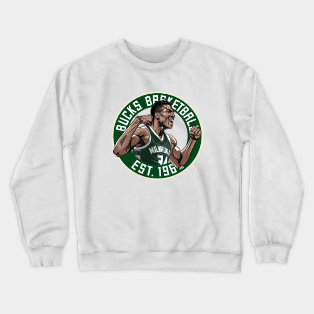 Milwaukee Bucks Pullover Crewneck Sweatshirt V31 - Image 2