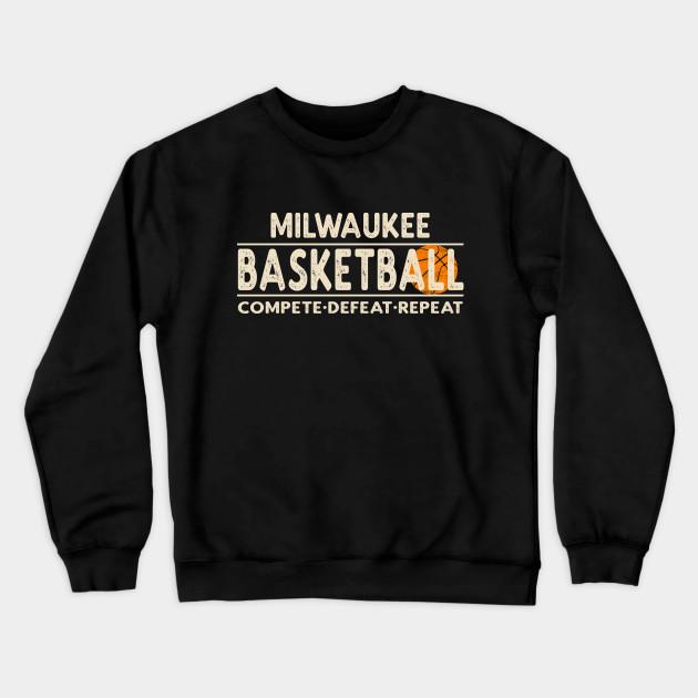 Milwaukee Bucks Pullover Crewneck Sweatshirt V36