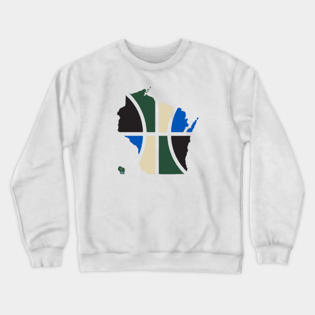 Milwaukee Bucks Pullover Crewneck Sweatshirt V7 - Image 2