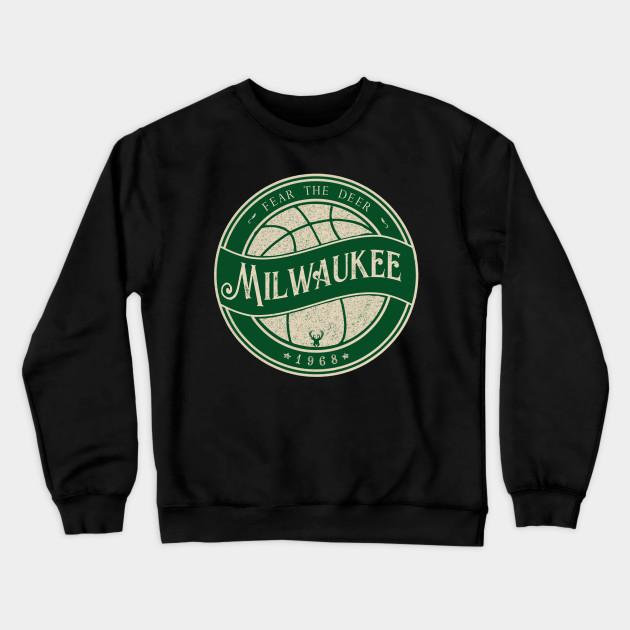 Milwaukee Bucks Pullover Crewneck Sweatshirt V8