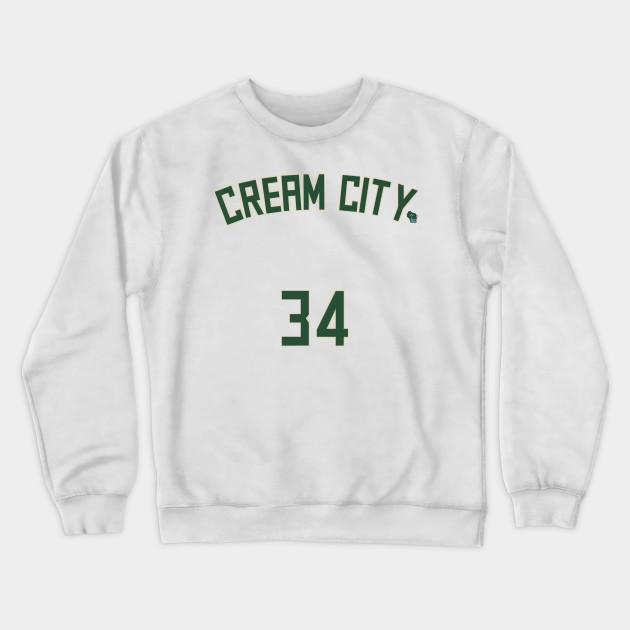 Milwaukee Bucks Pullover Crewneck Sweatshirt V9 - Image 2