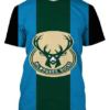 Milwaukee Bucks Symbol 3D Printed T-Shirt