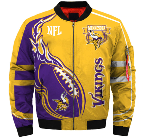 Minnesota Vikings 3D Bomber Jacket