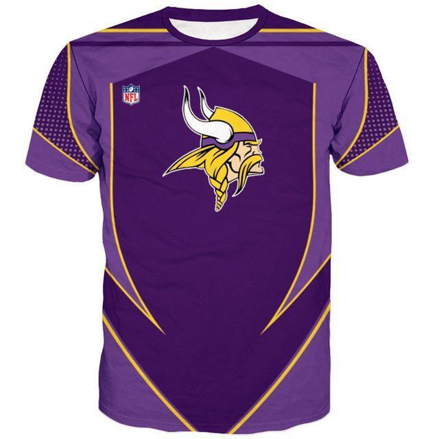 Minnesota Vikings Logo 3D Printed T-Shirt
