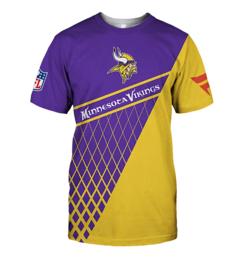 Minnesota Vikings Top Logo 3D T-Shirt