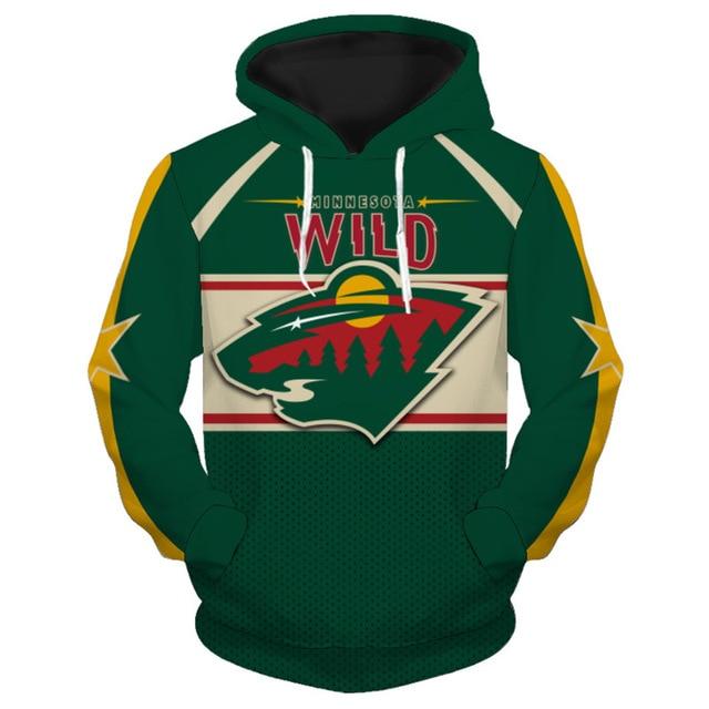 Minnesota Wild 3D Pullover Hoodie