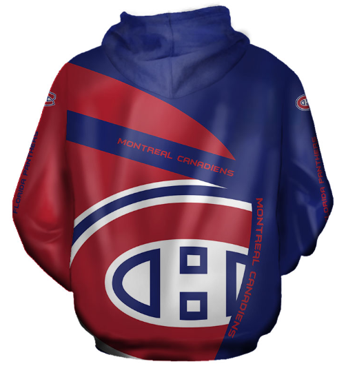Montreal Canadiens Symbol 3D Printed Zipper Hoodie Jacket - Image 2