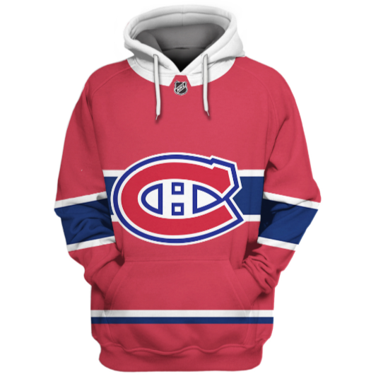 Montreal Canadiens Symbol 3D Pullover Hoodie