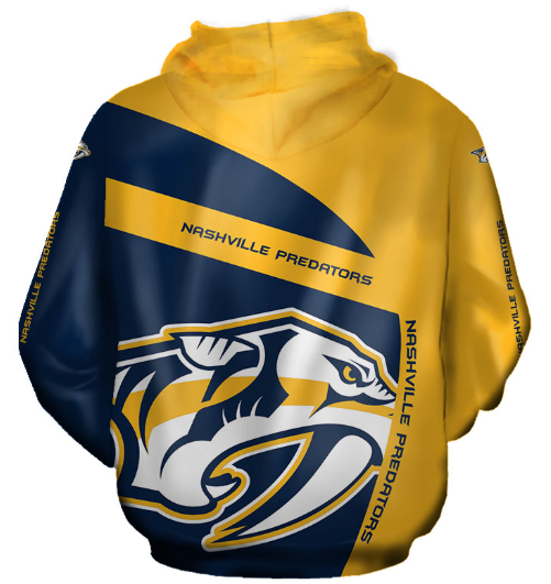 Nashville Predators Symbol 3D Printed Pullover Hoodie - Image 2