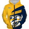 Nashville Predators Symbol 3D Printed Zipper Hoodie Jacket