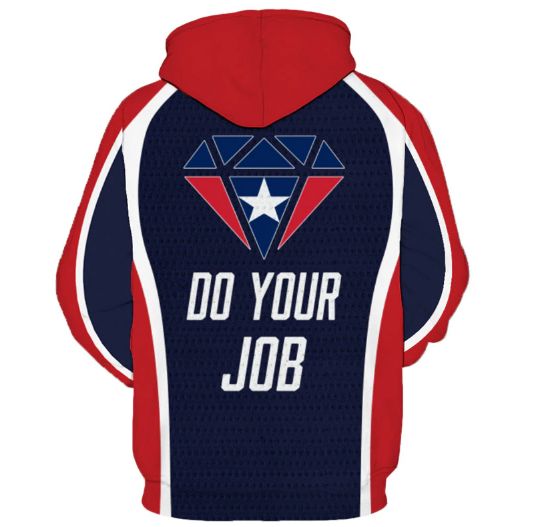 New England Patriots Logo With Short Name 3D Printed Pullover Hoodie - Image 2
